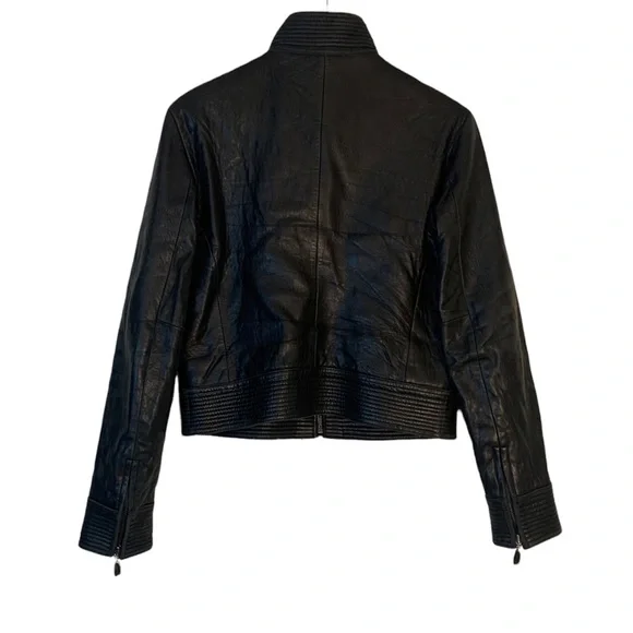 Marcia Collection Black Leather Jacket